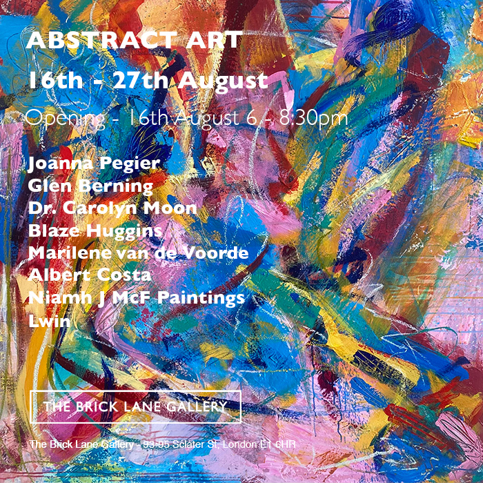 abstract art exhibition brick lane gallery annexe flyer