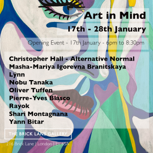 Art in Mind exhibition flyer