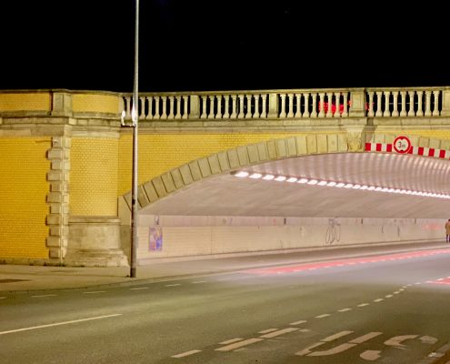Overpass Tunnel at Night